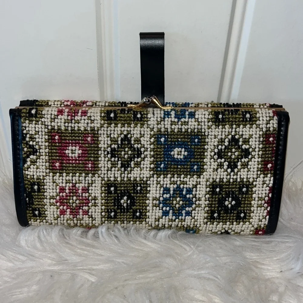 Beautiful vintage boho tapestry wallet cottagecore grandma on trend